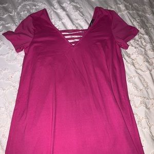 Pink T-shirt Dress
